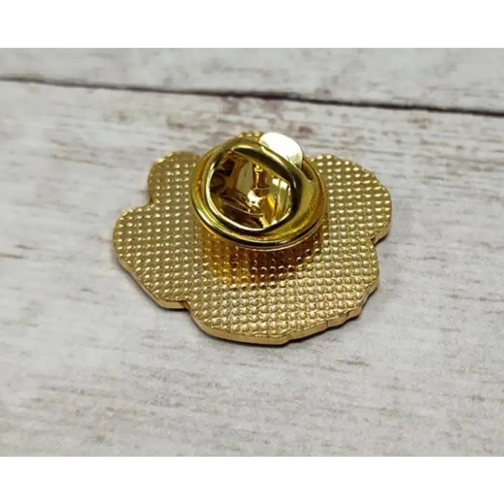 Blue & Gold Paw Print Honor Roll Pin for a Hat, Lanyard, Jacket or Backpack
